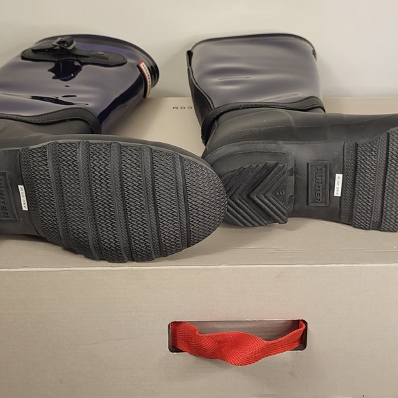 HUNTER Original Tall Clear Leg Rain Boots Midnight - Picture 5 of 7
